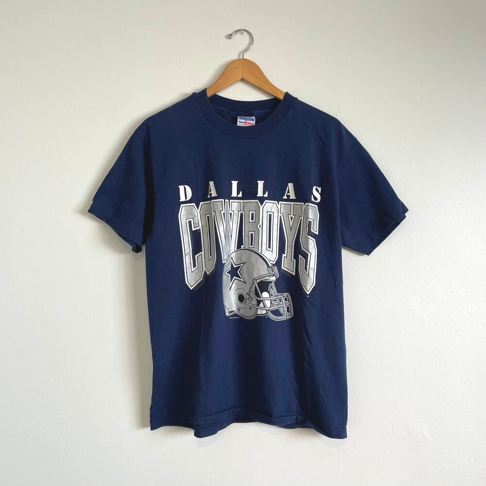Vintage 1995 Dallas Cowboys single stitch Navy Blue Shirt